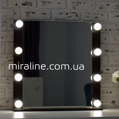 Зеркало с подсветкой для макияжа Джулай Dark (ВШГ 60х60х4.5 см)