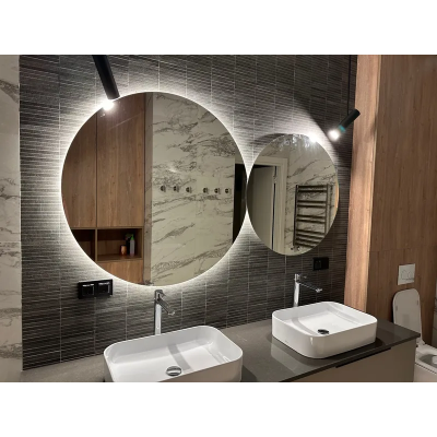Круглое зеркало с LED подсветкой Alepo Small