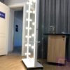 Зеркало вш 180х80 см с лампами в полный рост с колесиками Минаж White - image 7