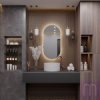 Овальное зеркало Олимпия с фоновой ЛЕД подсветкой - image 3