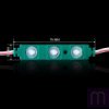 Світлодіодний модуль BRT XG193 5630-3 led W 1,5W GREEN, 12В, IP65 зелений з лінзою напівсфера - image 0