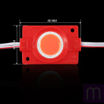 Світлодіодний модуль BRT COB 2.4W круглий RED, 12В, IP65 червоний - image 0