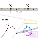 Світлодіодна стрічка OEM ST-12-2835-60-R-20 червона, негерметична, 1м - image 2