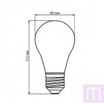 Світлодіодна лампа Biom BT-532 A60 12W E27 4500К switch dimmable матова - image 4