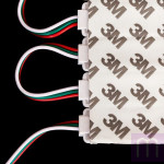 Світлодіодний модуль BRT XG61 5050-3 led RGB IC 2811 0.72W 12В з лінзою - image 0