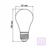 Свiтлодiодна лампа Biom FL-311 A60 8W E27 2800K - image 4