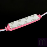 Світлодіодний модуль BRT XG194 5630-3 led W 1,5W PINK, 12В, IP65 рожевий з лінзою полусфера - image 1