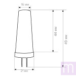 Світлодіодна лампа Biom G4-5W-2508-4500K AC220 - image 3