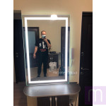 Зеркало с LED подсветкой в ванную Стефания 100x75 см - image 0