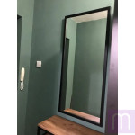 Настенное зеркало в черной раме 110х50 см - image 1