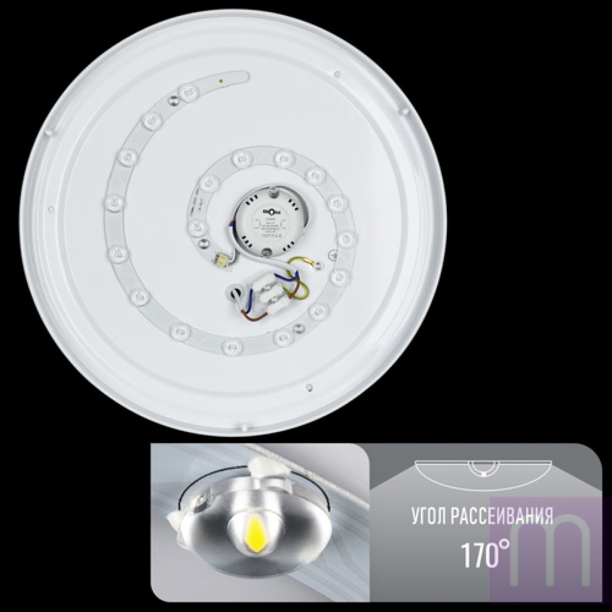 Світильник світлодіодний Biom SMART DEL-R08-24 4500K 24Вт без д/у - image 1