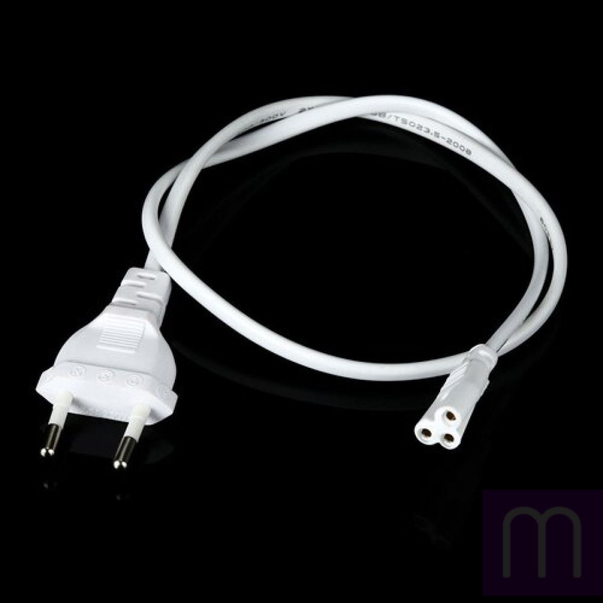 Кабель живлення для світильників Т5 2-pin 60см білий - image 1