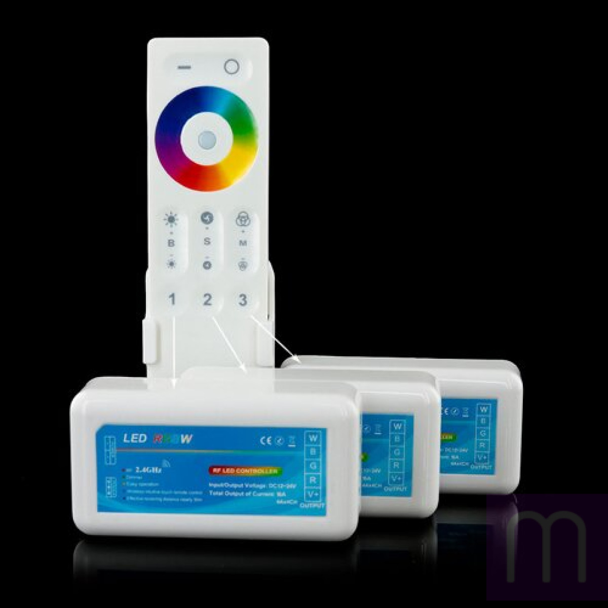 Пульт д/к OEM C-REM-2.4g-Touch-3 zone для контроллера RGBW - image 2