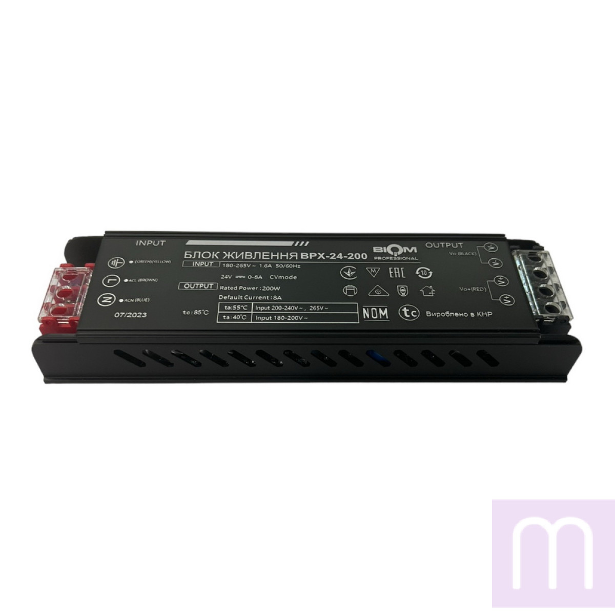 Блок живлення BIOM Professional DC24 200W BPX-24-200 8А - image 1