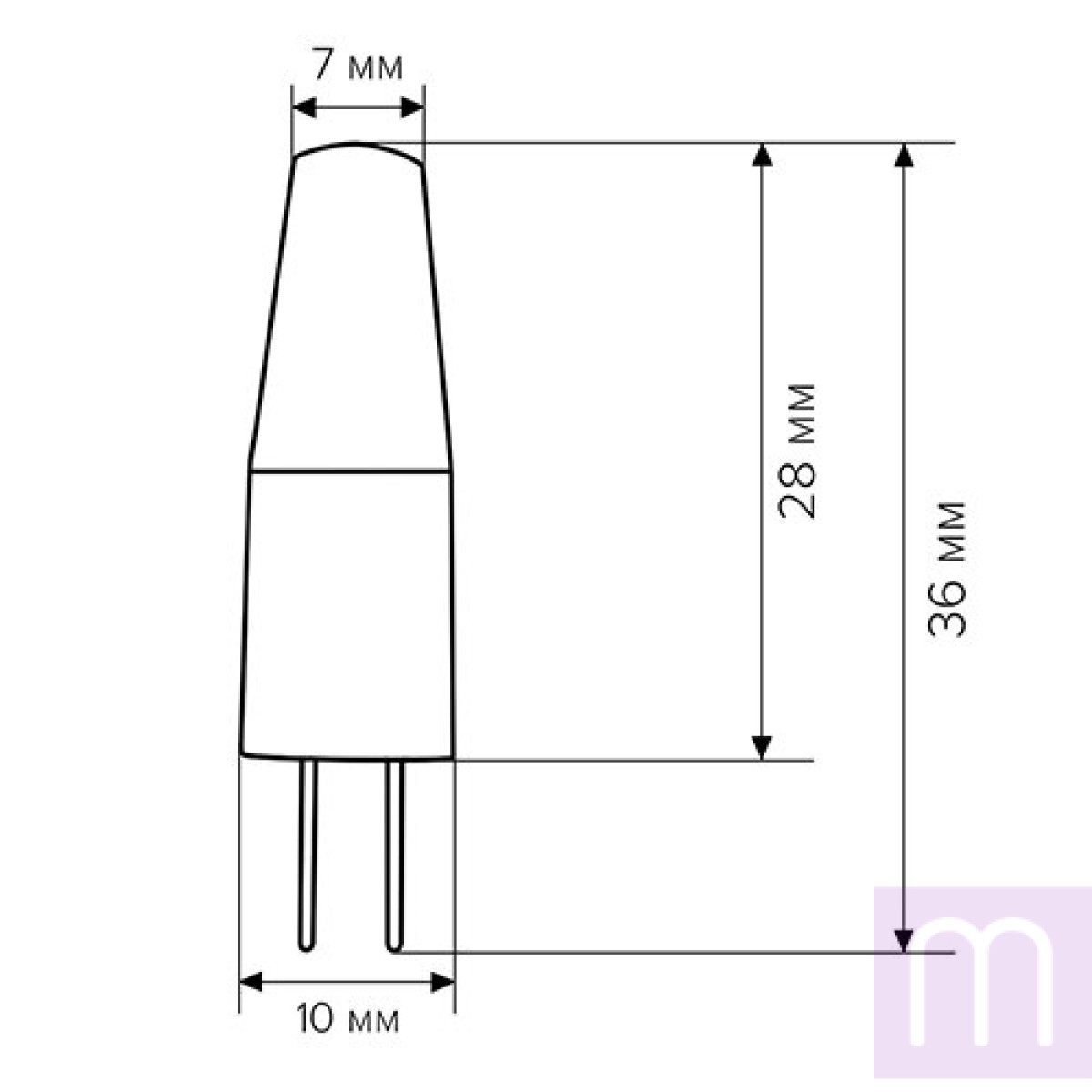 Свiтлодiодна лампа Biom G4 3.5W 1507 4500K AC/DC12 - image 0