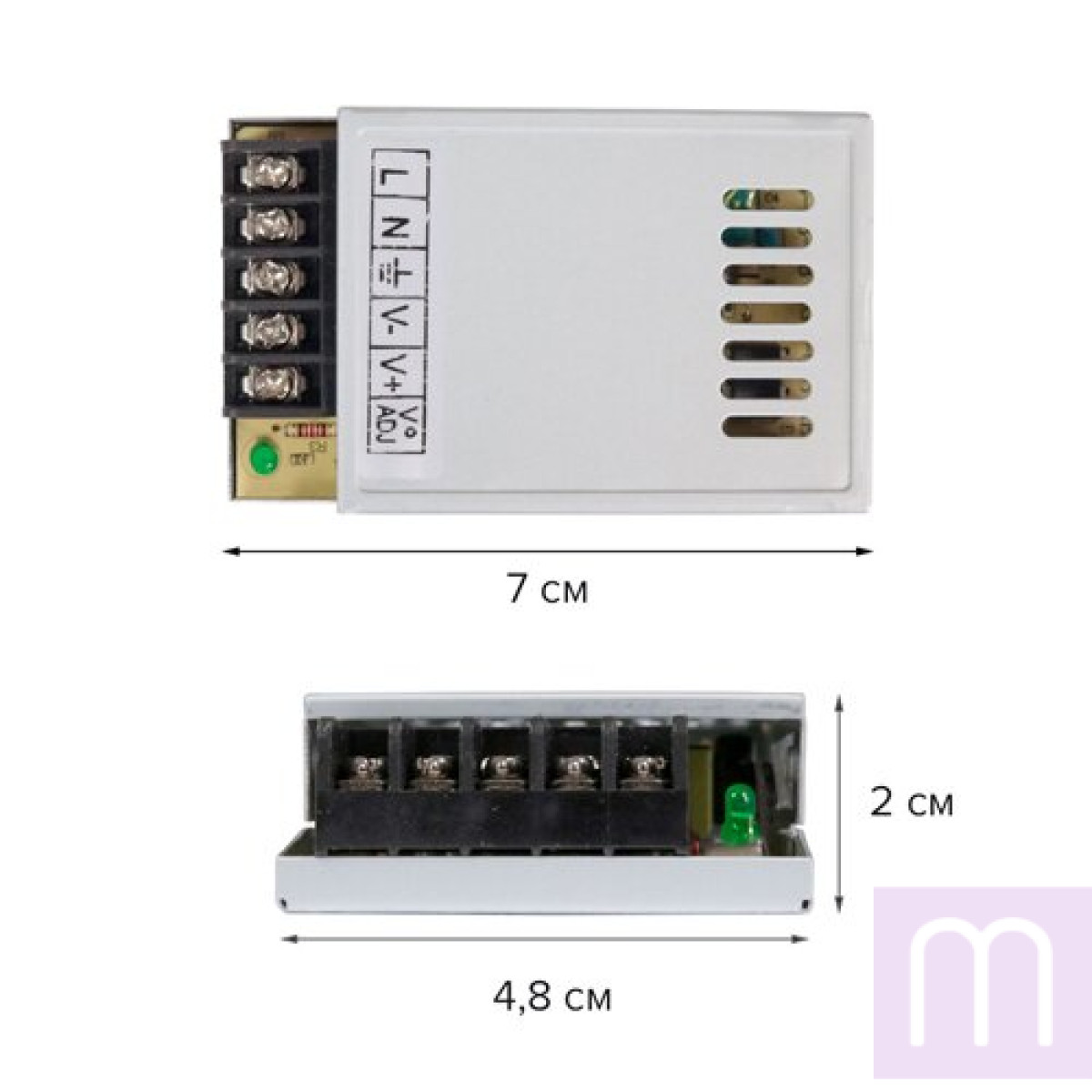Блок живлення OEM DC12 25W 2,1А TR25-12 - image 0