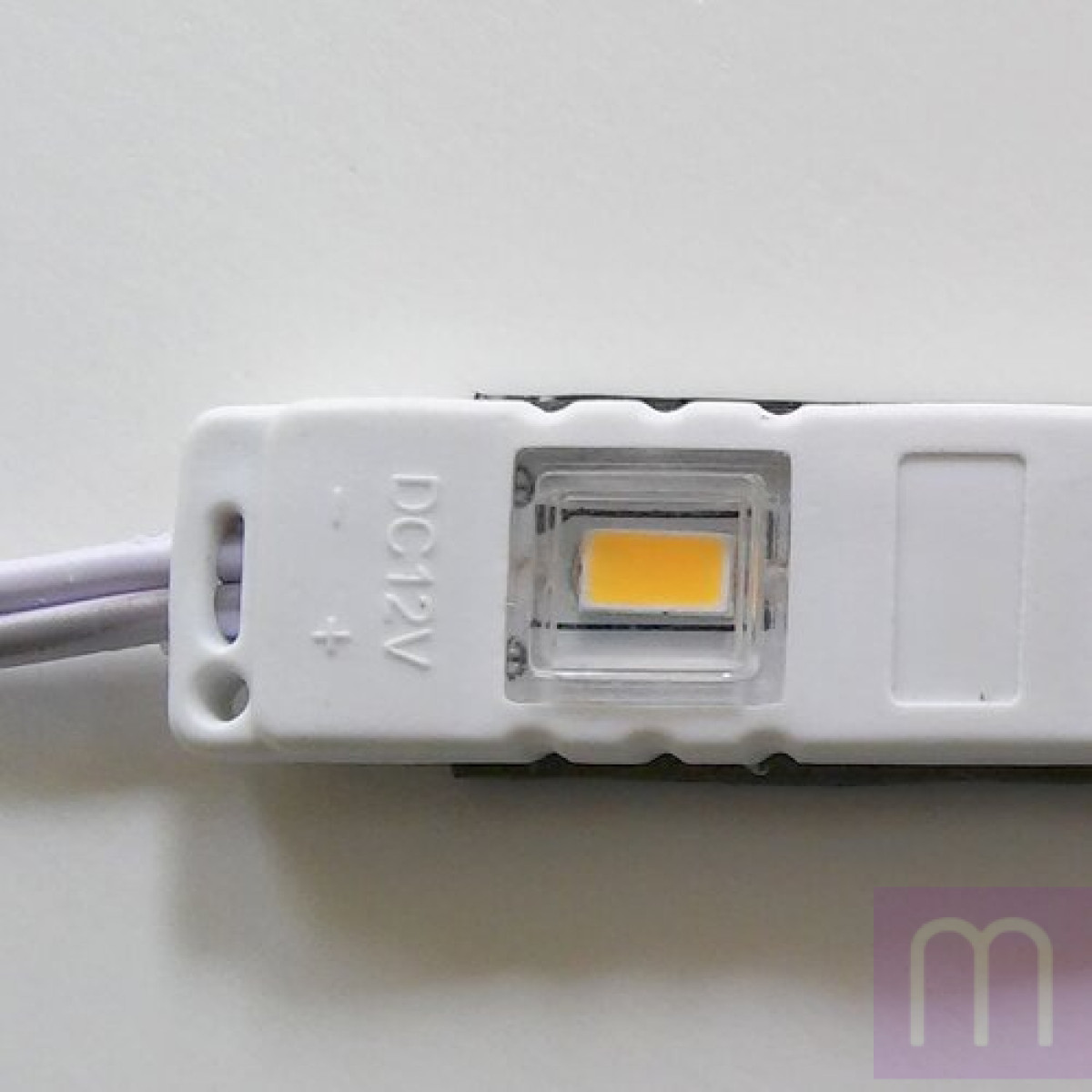 Світлодіодний модуль BRT M2 5630-3 led WW 1,5W 3000K, 12В, IP65 теплий білий закритий з лінзою - image 1