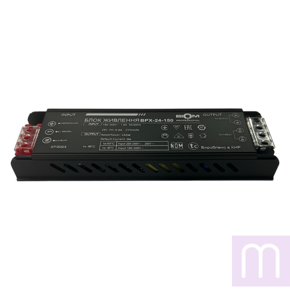 Блок живлення BIOM Professional DC24 150W BPX-24-150 6А - image 1