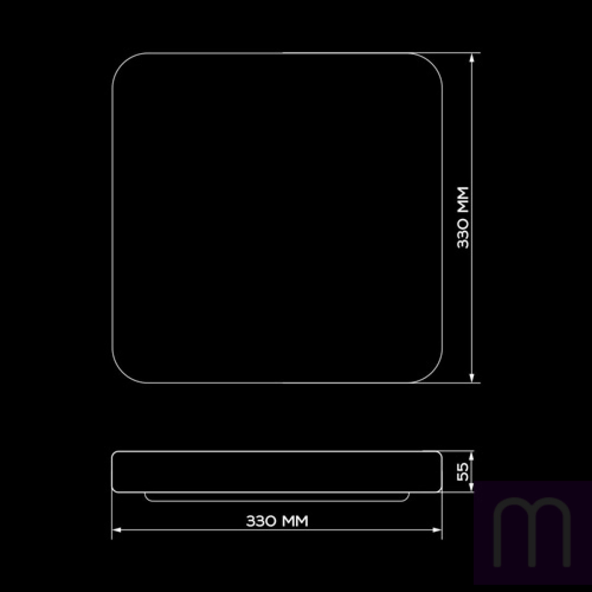 Світильник світлодіодний Biom DEL-S21-24-4 DIY 4500K 24Вт без д/к - image 4