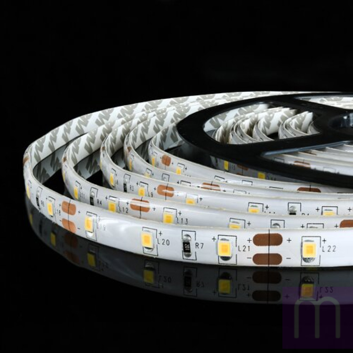 Світлодіодна стрічка OEM ST-12-2835-60-WW-65 тепла біла, герметична, 1м - image 1