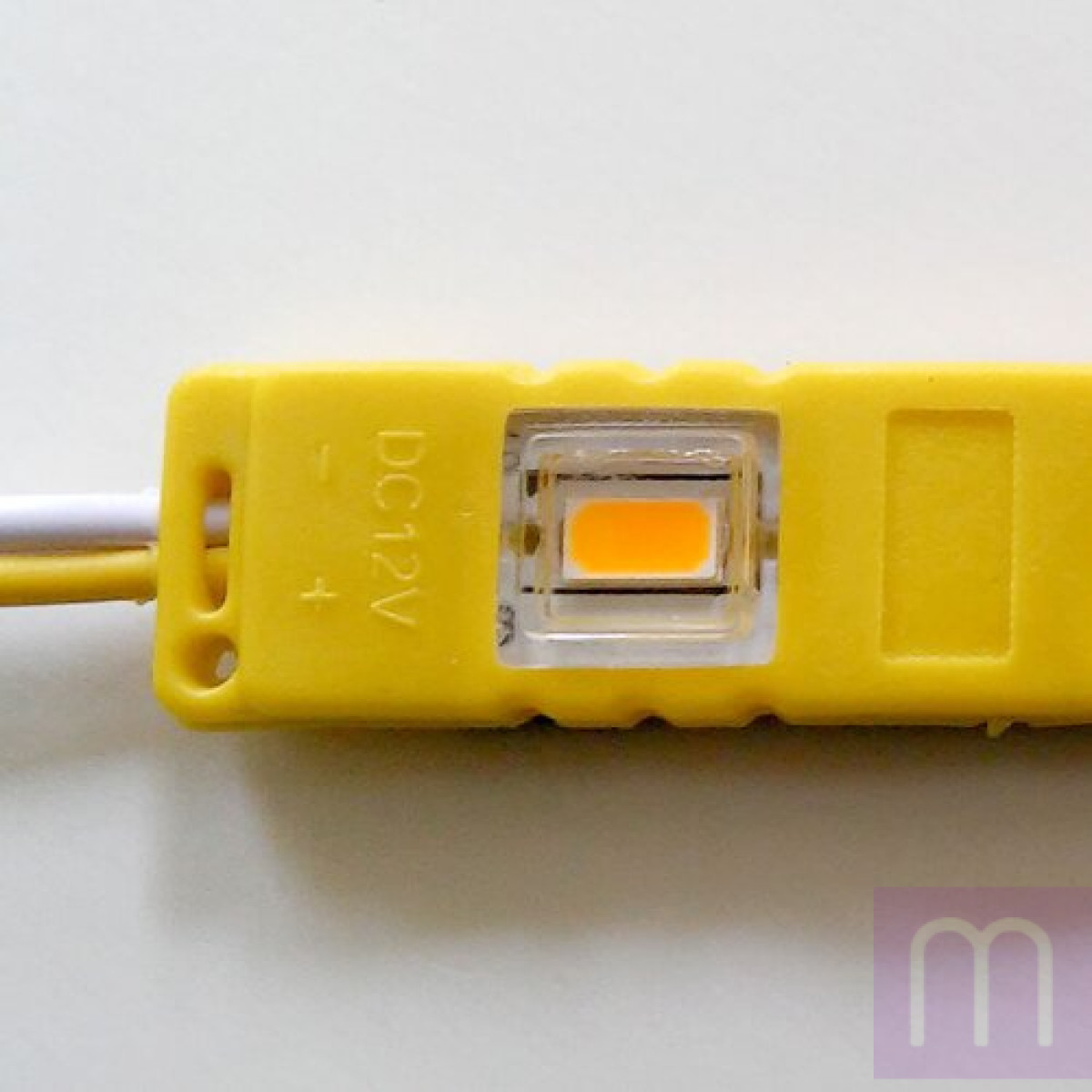 Світлодіодний модуль BRT M2 5630-3 led Y 1,5W, 12В, IP65 жовтий закртитий з лінзою - image 0