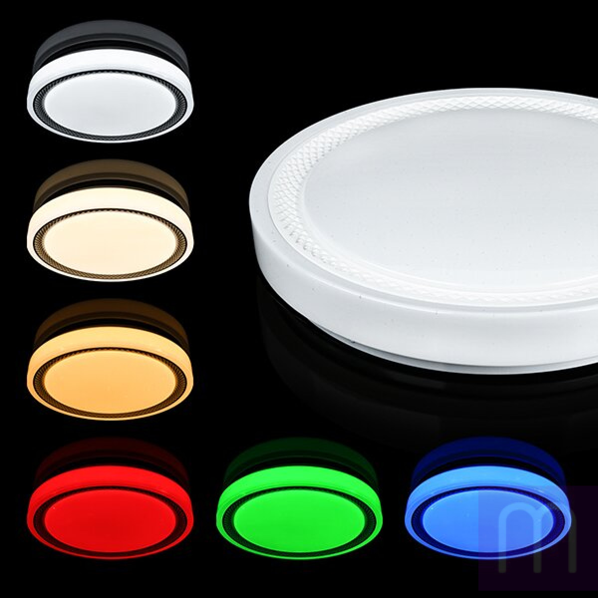 Світильник світлодіодний Biom SMART SML-R19-80-RGB 3000-6000K 80Вт+16Вт RGB с д/у +APP - image 6