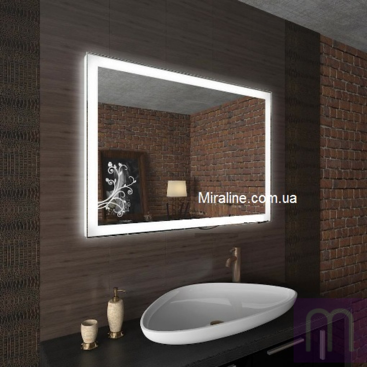 Зеркало с LED подсветкой в ванную Бристоль - image 0