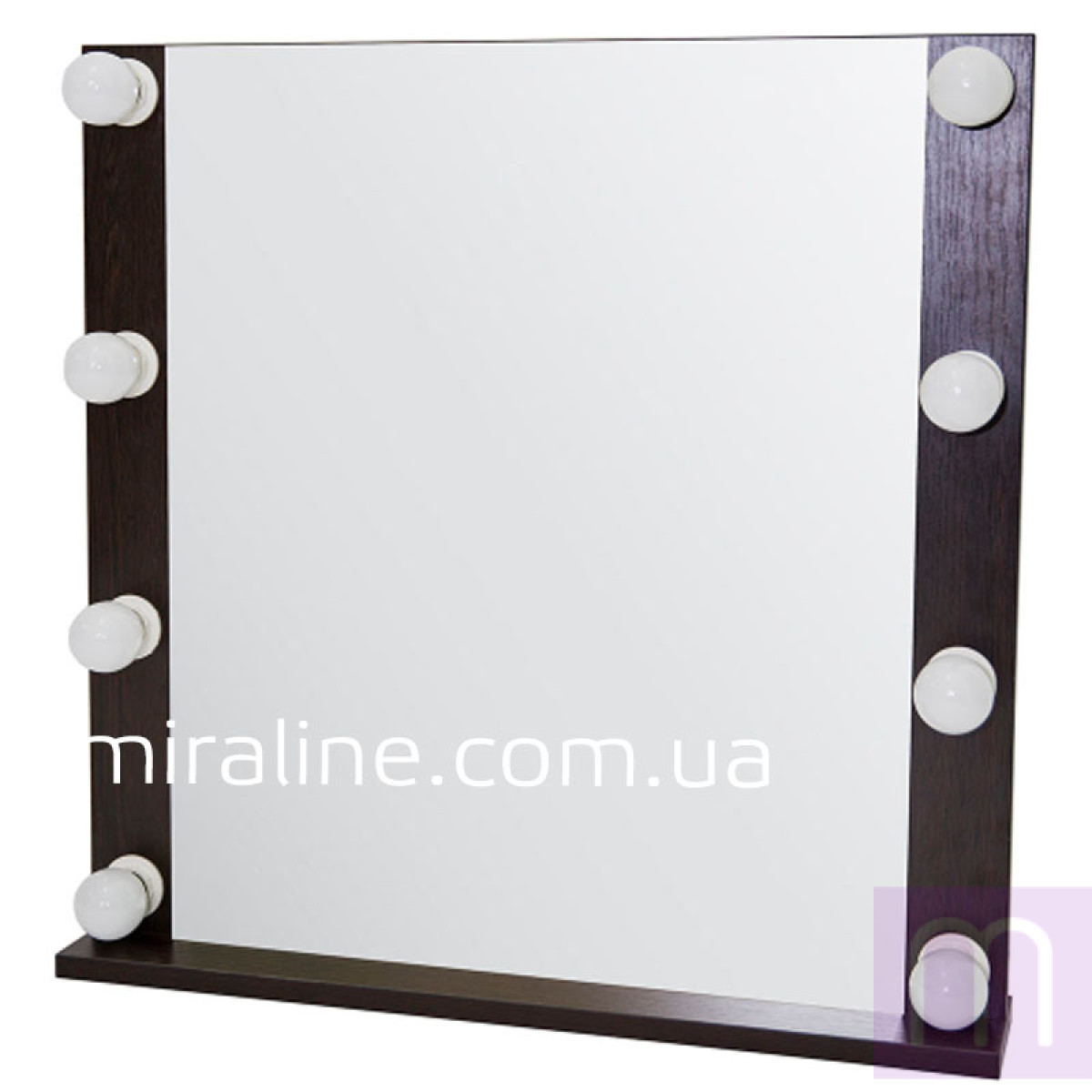 Зеркало с подсветкой для макияжа Джулай Dark (ВШГ 60х60х4.5 см) - image 1