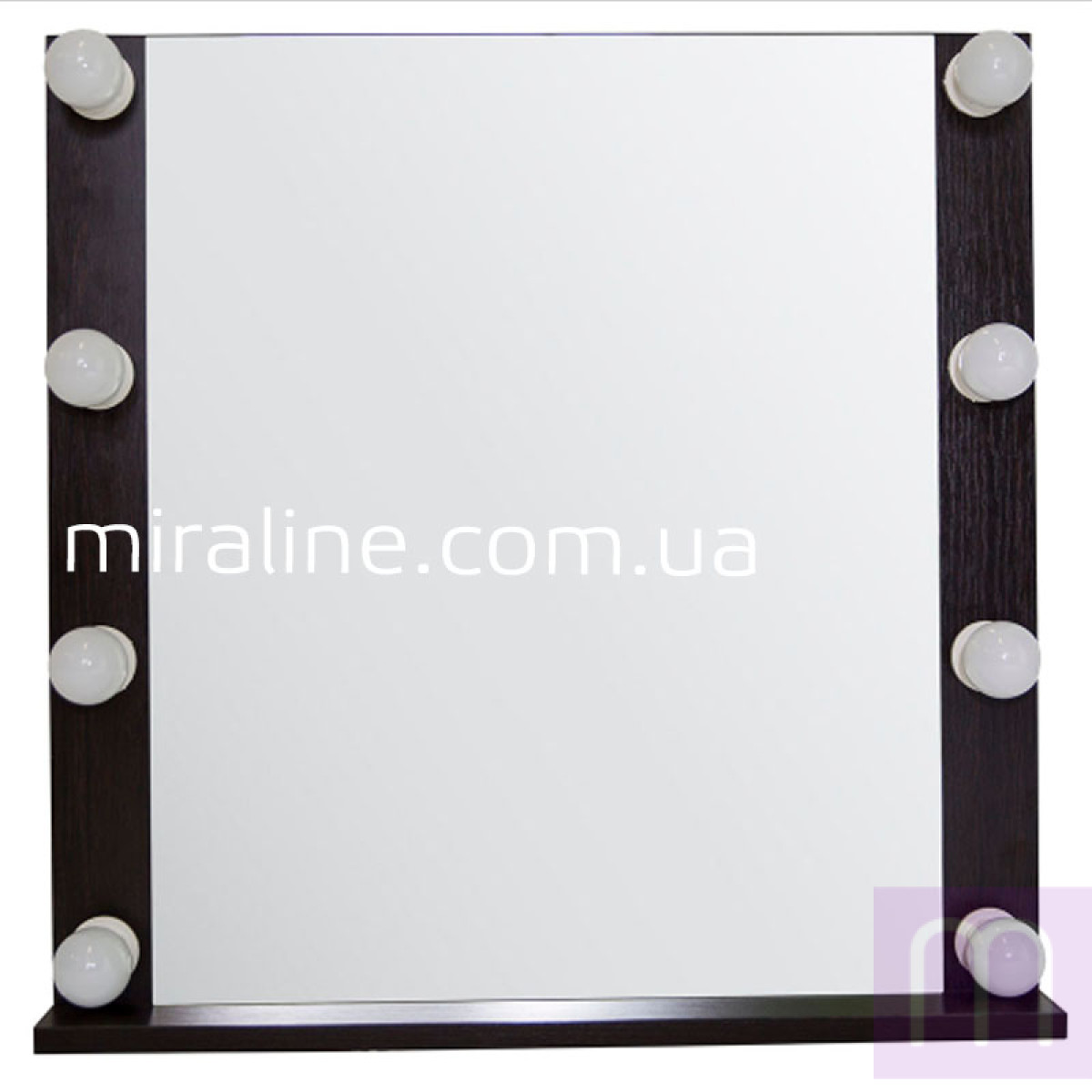 Зеркало с подсветкой для макияжа Джулай Dark (ВШГ 60х60х4.5 см) - image 4