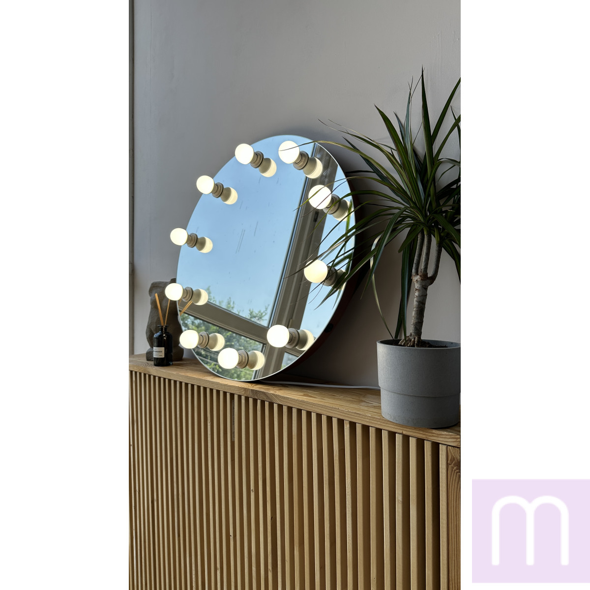 Круглое зеркало с подсветкой Твинк D 60 см - image 4