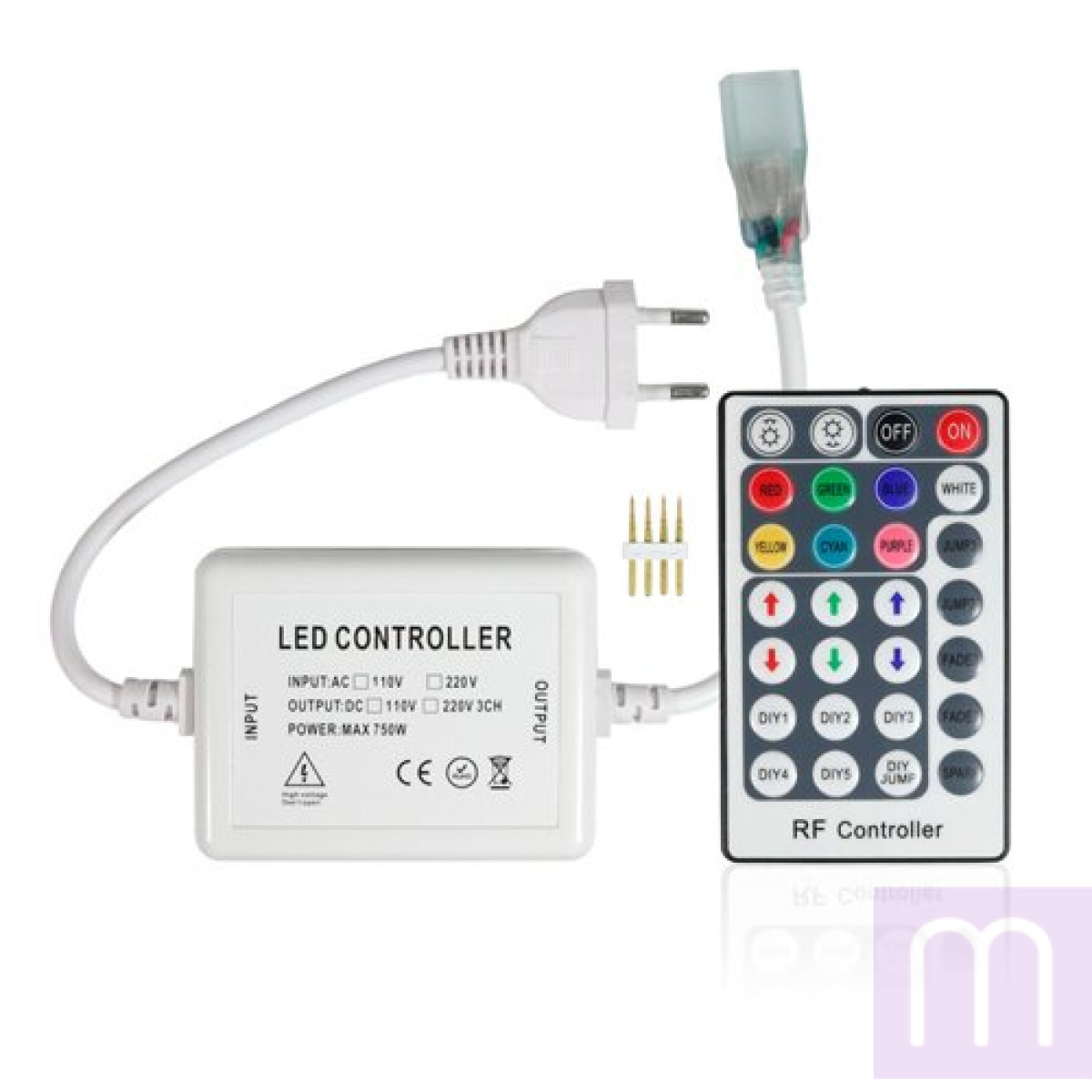 Контроллер RGB 220В OEM 800W-RF-28 кнопок - image 0