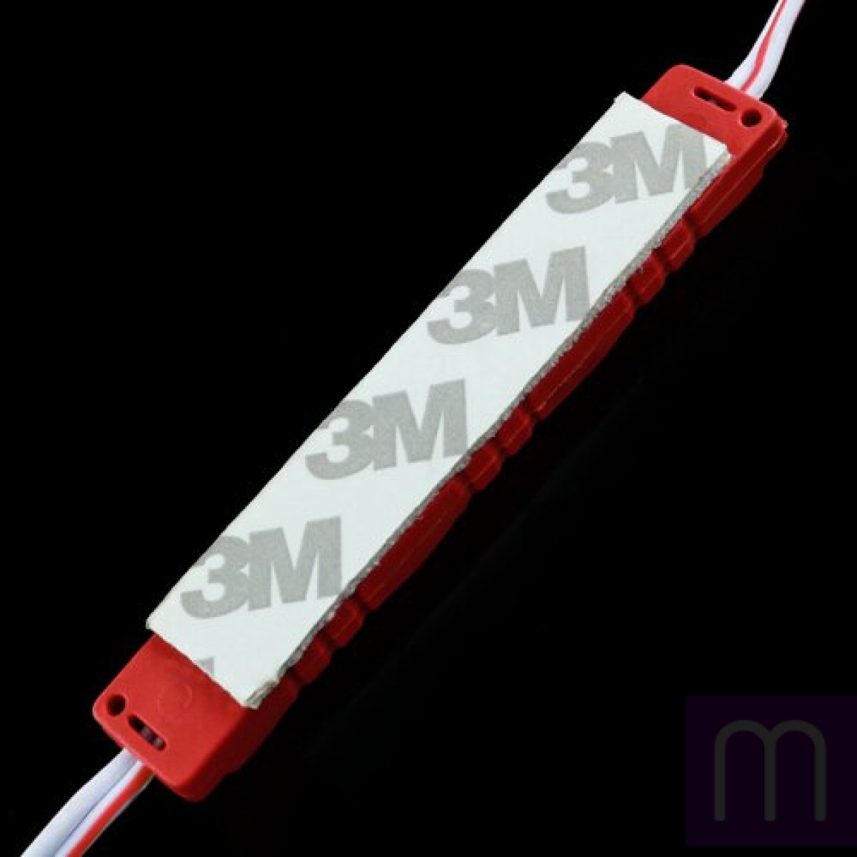 Світлодіодний модуль BRT M2 5630-3 led R 1,2W, 12В, IP65 червоний закритий з лінзою - image 1