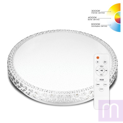 Світильник світлодіодний Biom SMART SML-R45-70-RGB 3000-6000K 70Вт с д/у