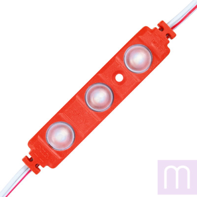 Світлодіодний модуль BRT XG191 5630-3 led W 1,5W RED, 12В, IP65 червоний з лінзою напівсфера