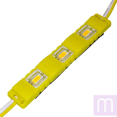 Світлодіодний модуль BRT M2 5630-3 led Y 1,5W, 12В, IP65 жовтий закртитий з лінзою
