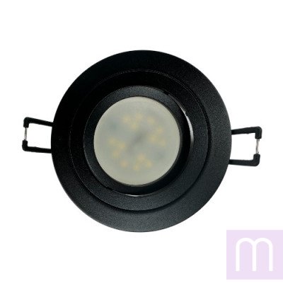 Світильник BIOM SP-02R-B-AL врізний для лампи MR16 чорний