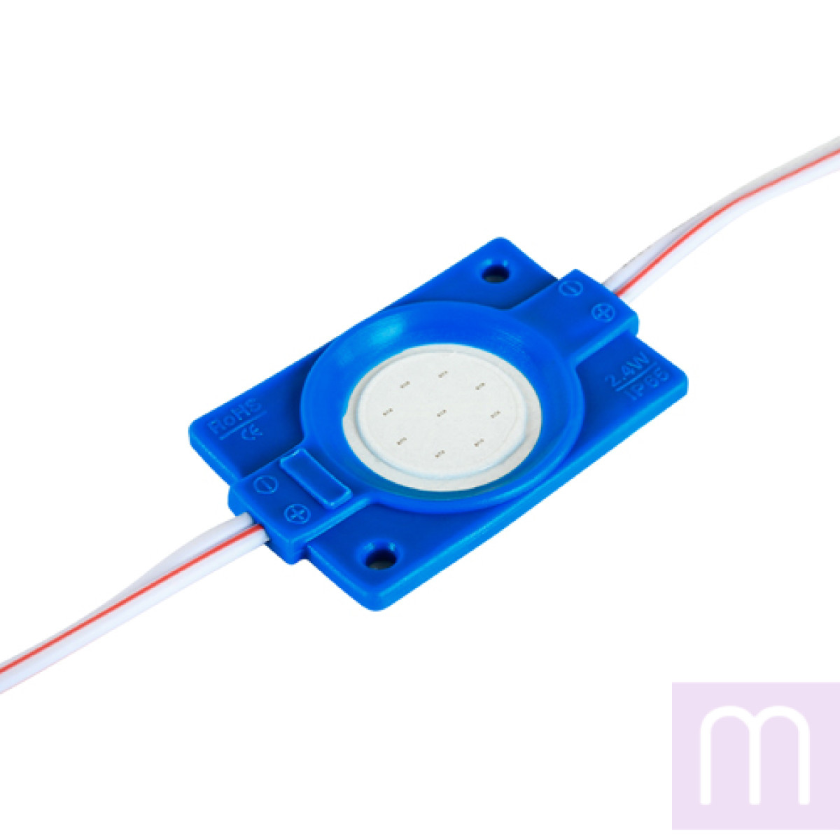 Світлодіодний модуль BRT COB 2.4W круглий BLUE, 12В, IP65 синій