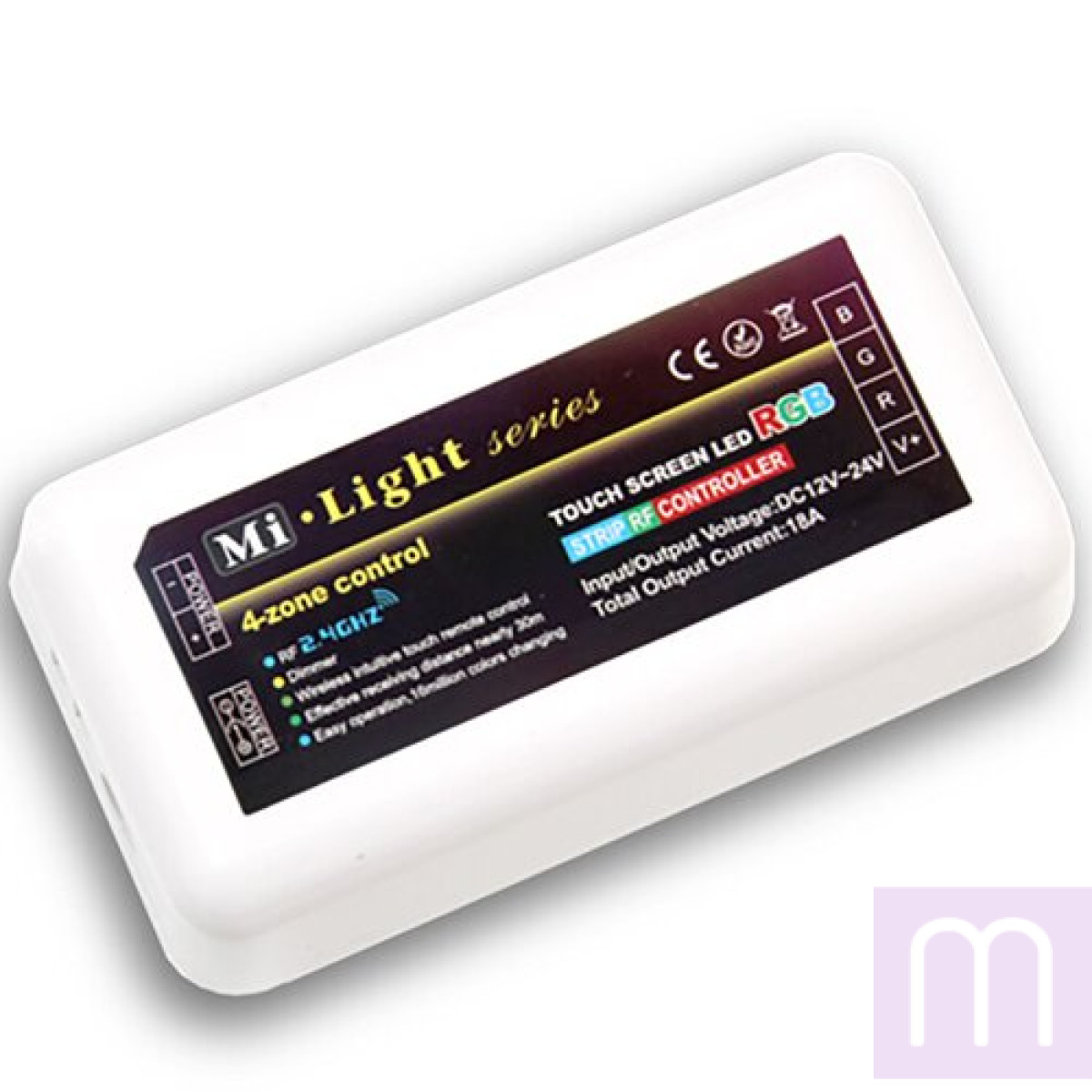 Контролер RGB OEM Mi-light 18А-2.4G-4 zone бiлий