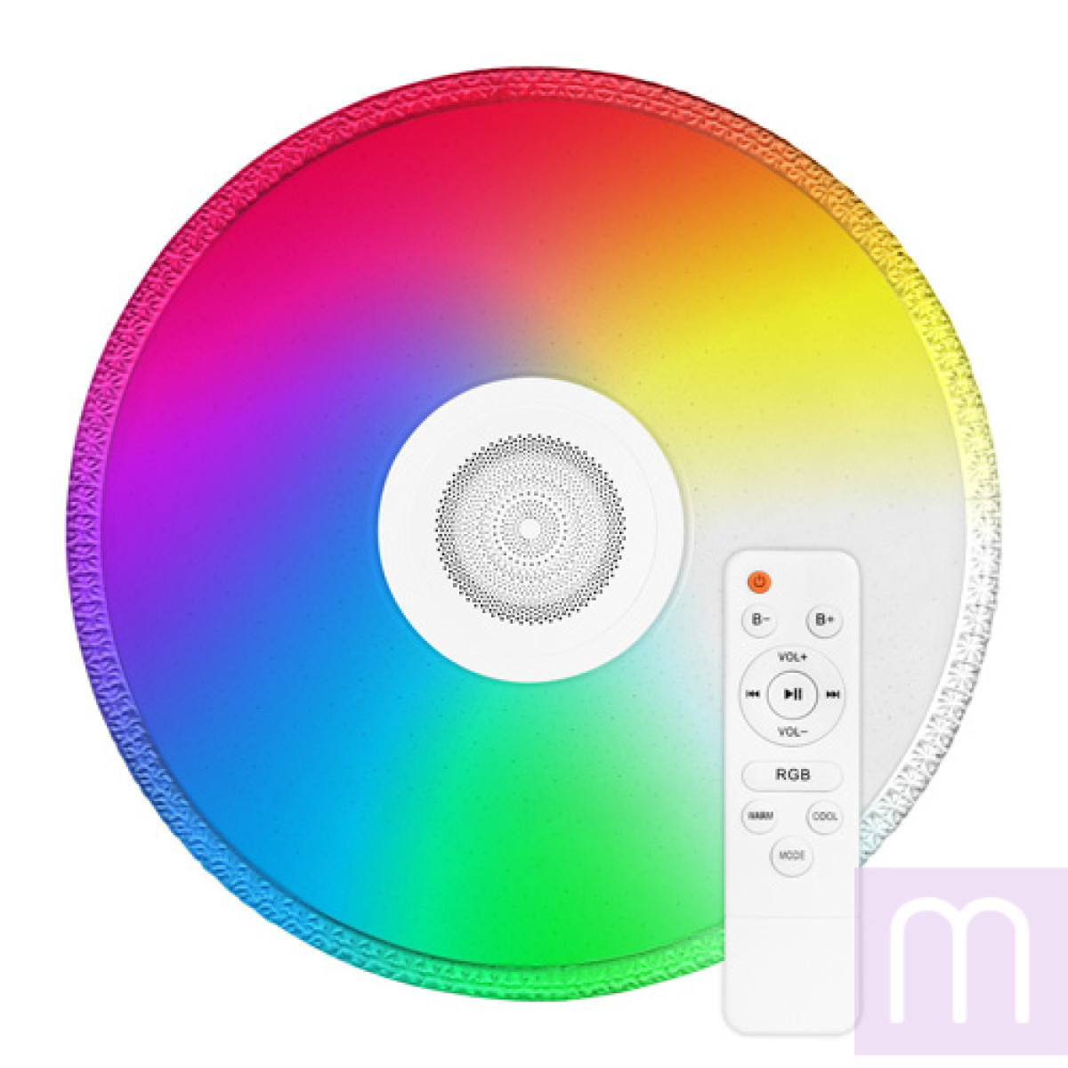 Світильник світлодіодний Biom SMART SML-R29-80-M-FRGB 3000-6000K+ FULL RGB 80Вт с д/к муз. BT APP