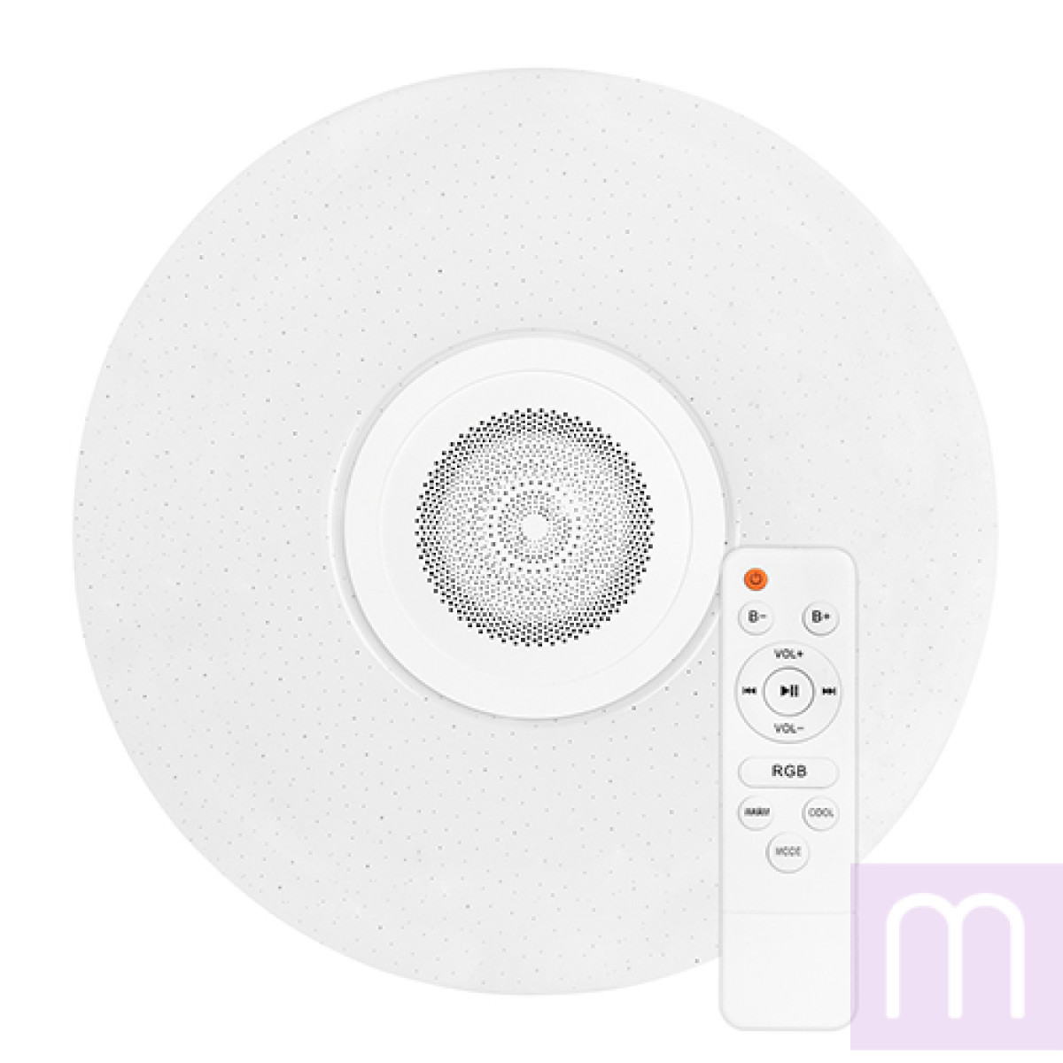 Світильник світлодіодний Biom SMART SML-R26-50-M-RGB 3000-6000K+ RGB 50Вт с д/к муз. BT APP