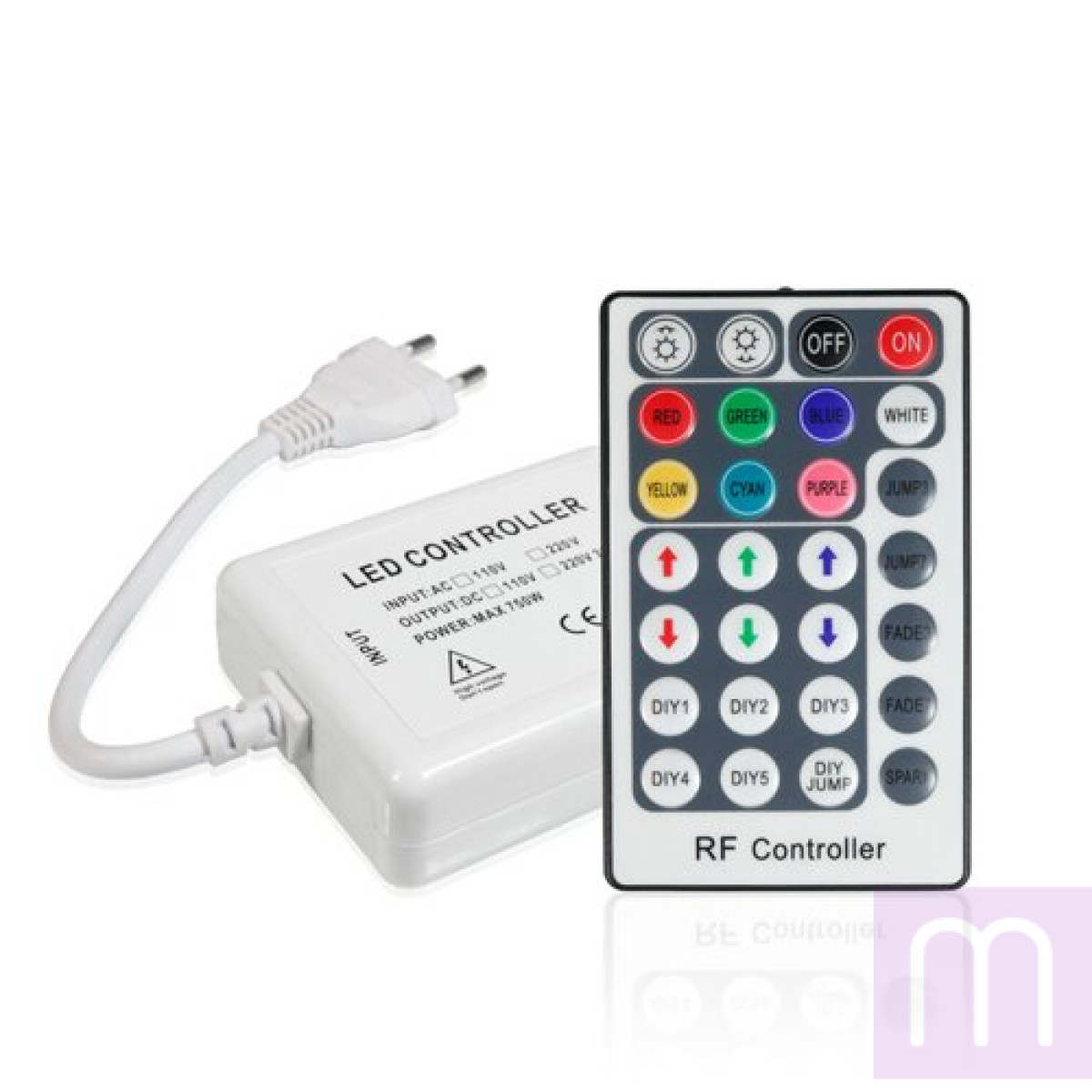Контроллер RGB 220В OEM 800W-RF-28 кнопок