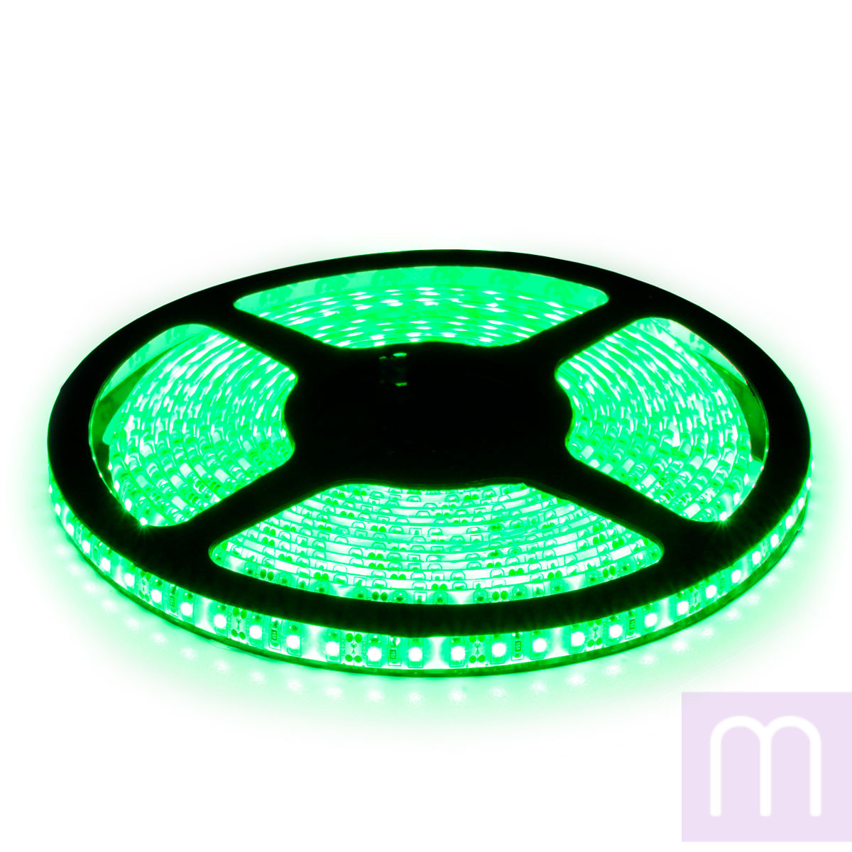 Світлодіодна стрічка B-LED 3528-120 G IP65 зелена, герметична, 1м