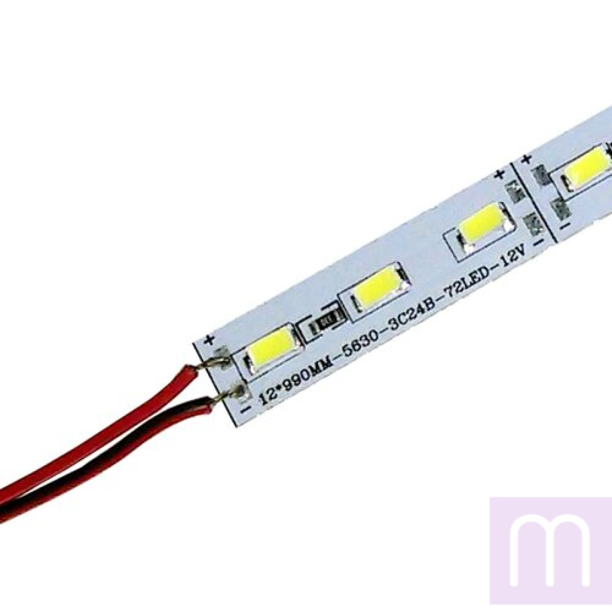 Світлодіодна лінійка BRT 5630-72 led R 24W, 12В, IP20 червоний зі скотчем