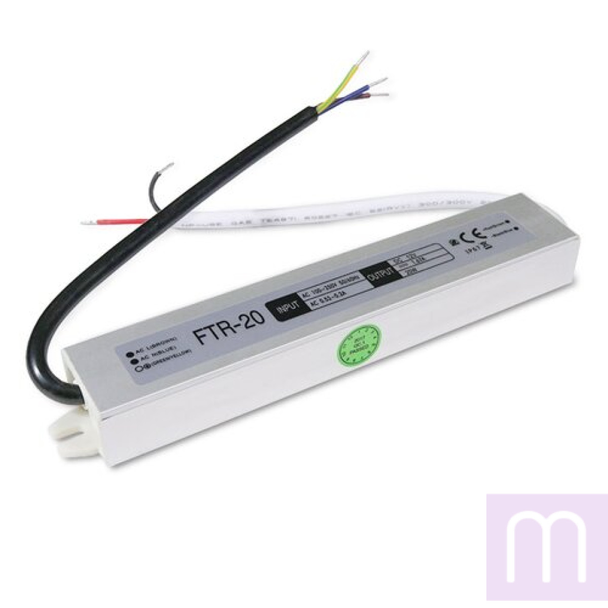 Блок живлення OEM DC12 20W 1,67А FTR-20 герметичний