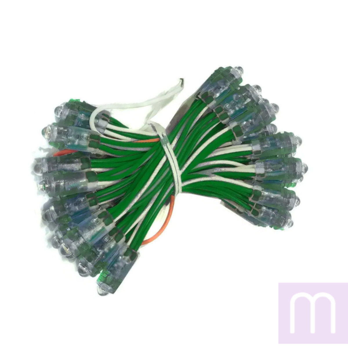 Світлодіод швидкого монтажу JL 0,1W, 12В, IP65 зелений