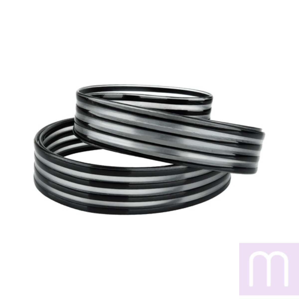 Декоративна стрічка DS-R330-01-4B к світильнику DEL-R-20-24-4 DIY ( 4 чорних смужки)